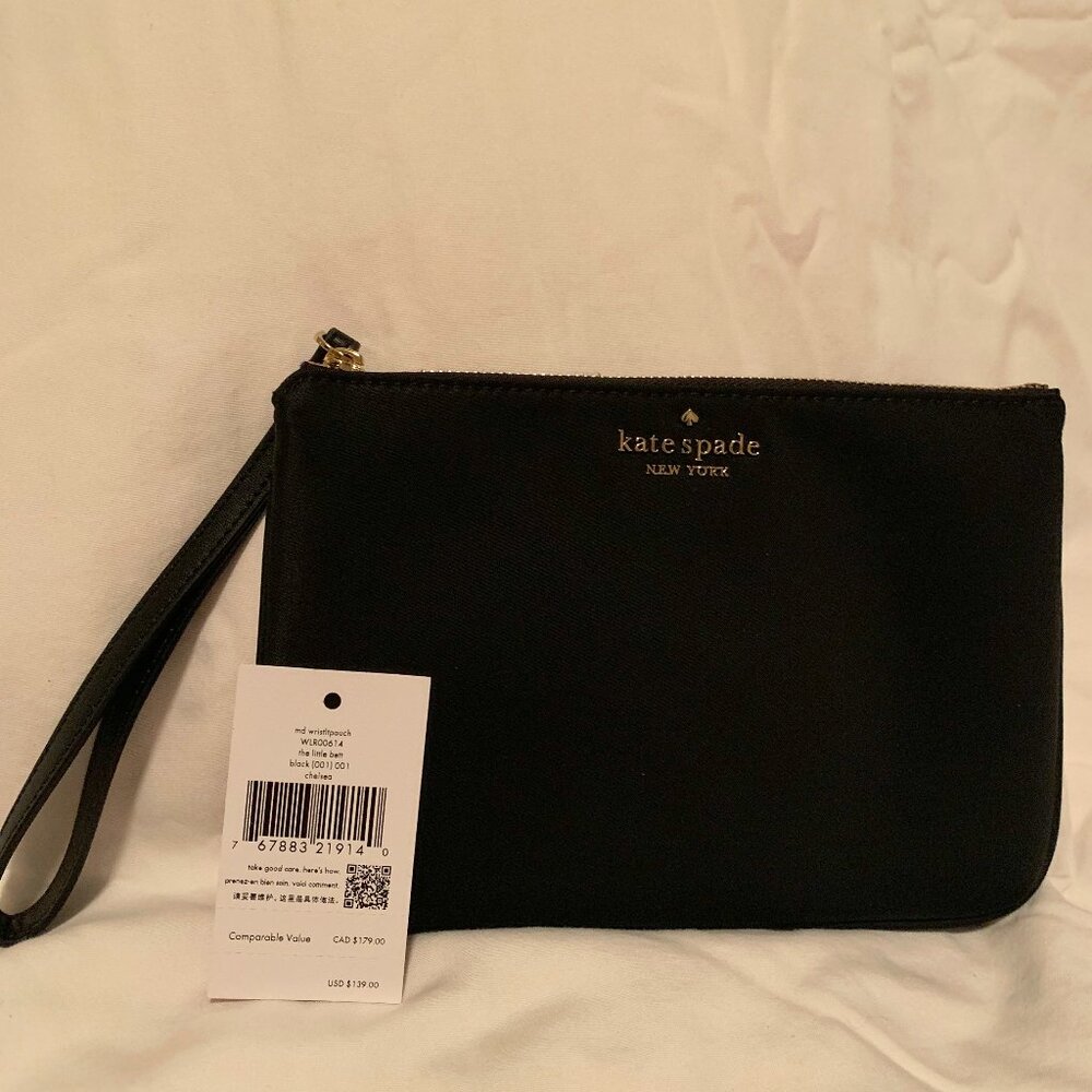 kate spade Black Wristlet